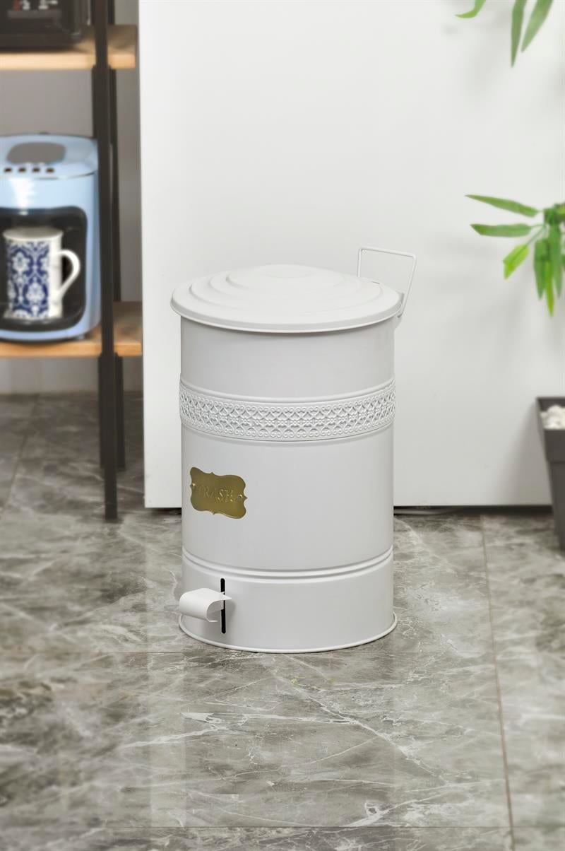 Paslanmaz Yanmaz Metal 30 Litre Çöp Kovası